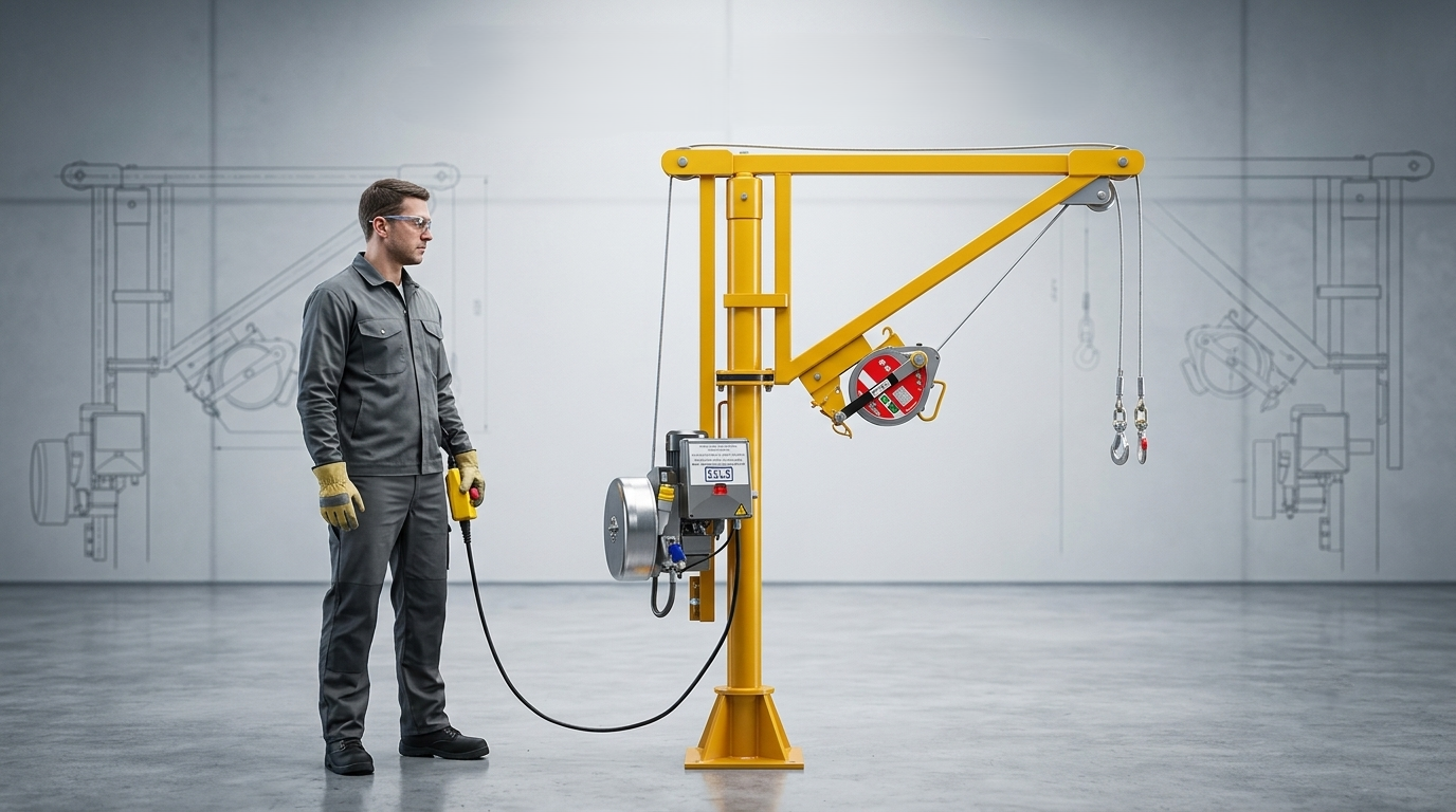 Powered Man-Riding Emergency Davit