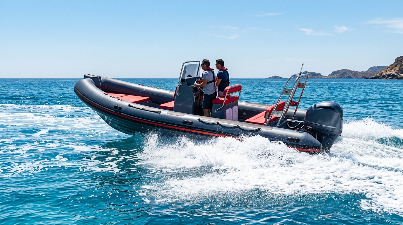 Rigid Body Inflatable Boat with Canopy
